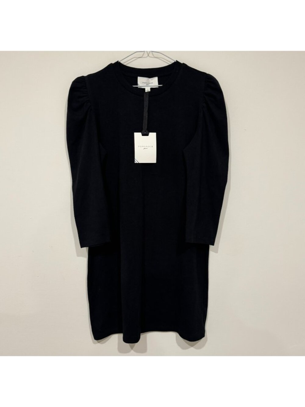 Tuckernuck Pomander Place Black Vesty Puff Sleeve Mini Dress Size L NWT